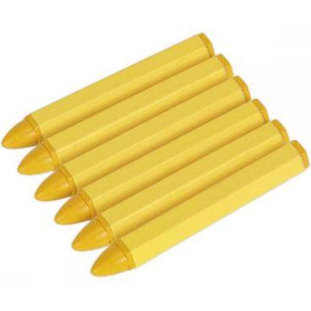 Sealey TST14 Tyre Marking Crayon - Yellow Pack Of 6