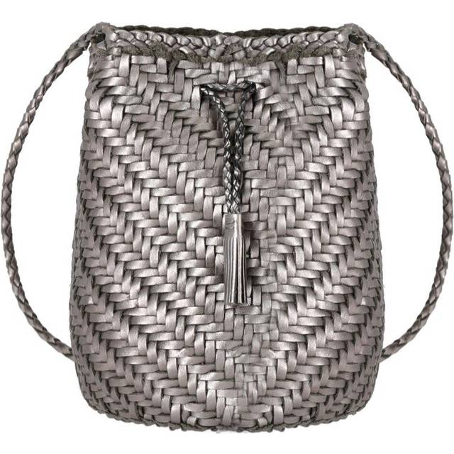 DRAGON DIFFUSION POMPON DOUBLE JUMP COVERTFOIL CROSSBODY BAG