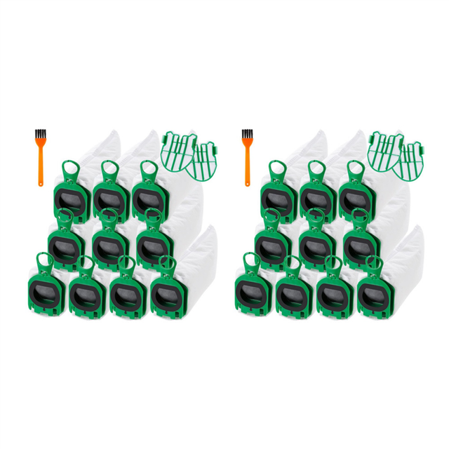 2set Replacement Parts Dust Bag Motor Protection Filters for Kobold VB100 FP100 Cordless Vacuum Cleaner
