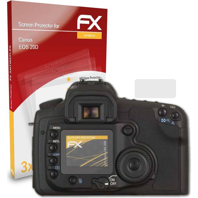 Atfolix 3x screen protection film for canon eos 20d matt&shockproof