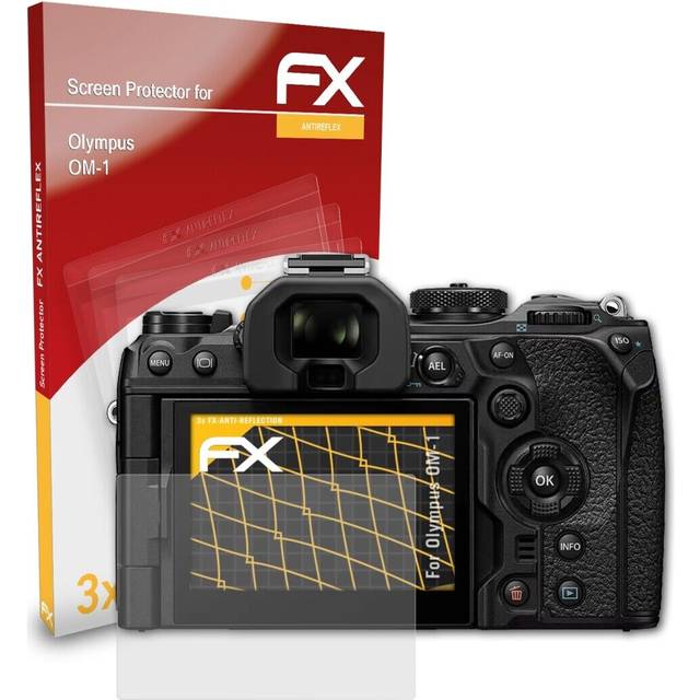 Atfolix 3x screen protection film for olympus om-1 matt&shockproof