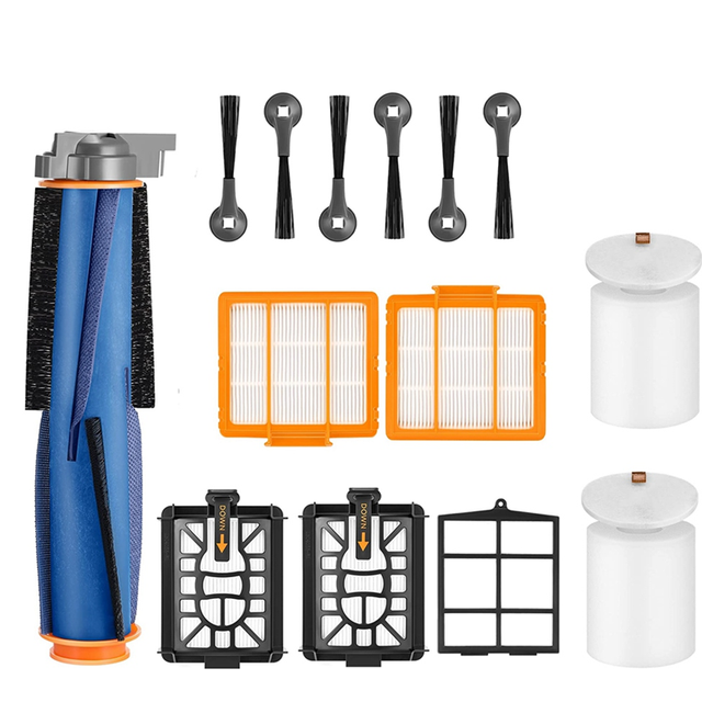 For AV2501S Main Side Brush Foam Filters Pre-Filter Mop Parts