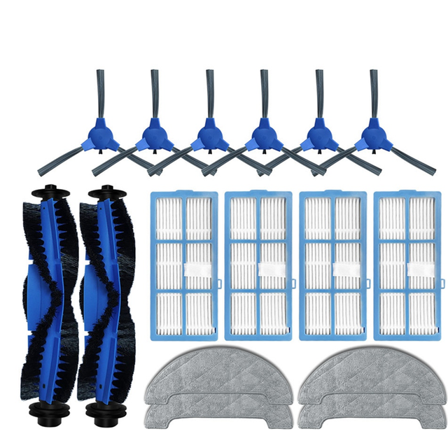 For 850T Main Roller Side Brush Hepa Filter Mop Cloth Rag