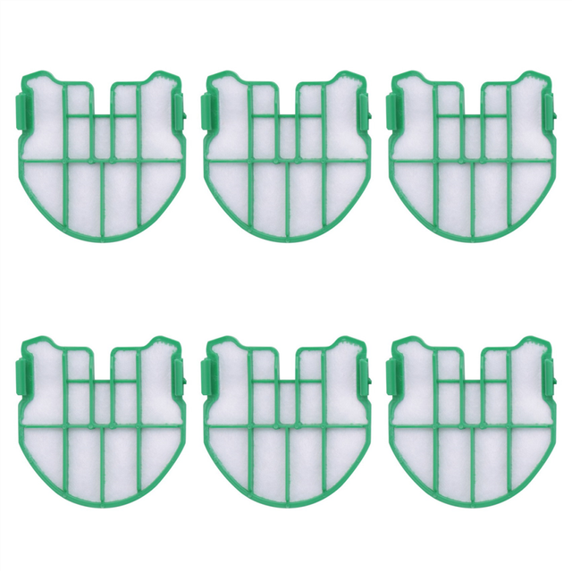 6Pcs Motor Protection Filters Suitable for Kobold VB100 FP100 Battery Vacuum Cleaner Parts