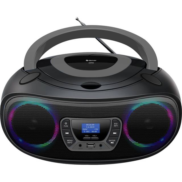 CD-radio Denver TDB-212GR DAB+, DAB, FM Svart, Grå