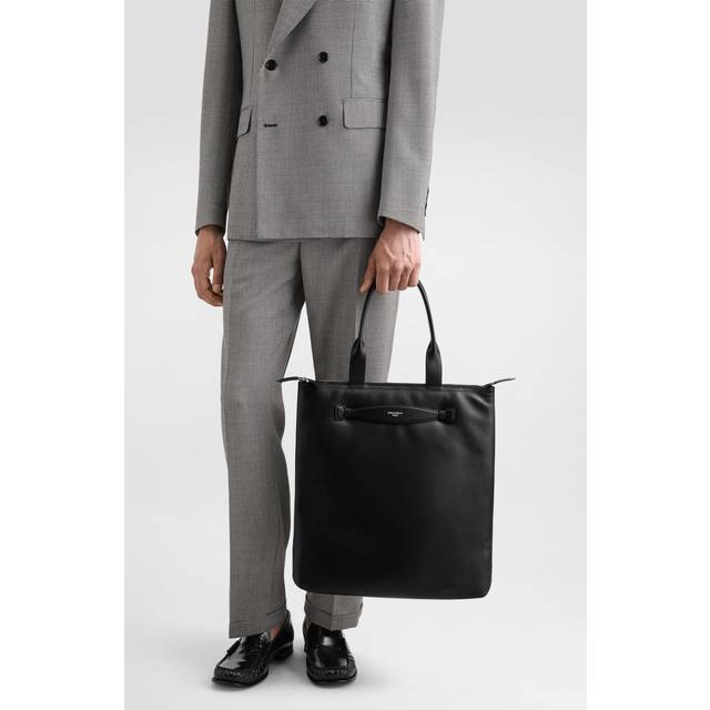 Dolce & Gabbana Calfskin Nappa Leather Shopper - Man Shoppers Black Leather Onesize