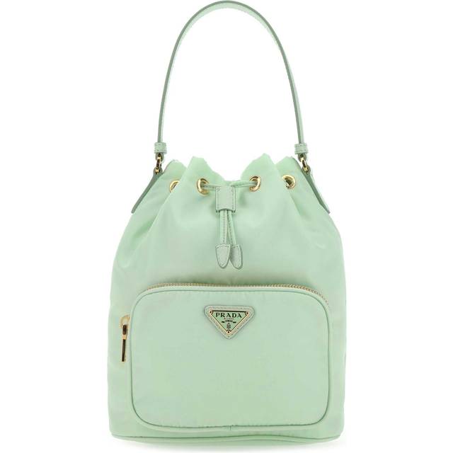 Prada Women's Pastel Re-Nylon Bucket Bag in Green | 1BH038VUOORV44 Color F0934 (One Size)