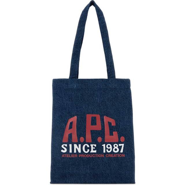 A.P.C. Blue Lou Carpenter Tote - IAL WASHED INDIGO - UNI