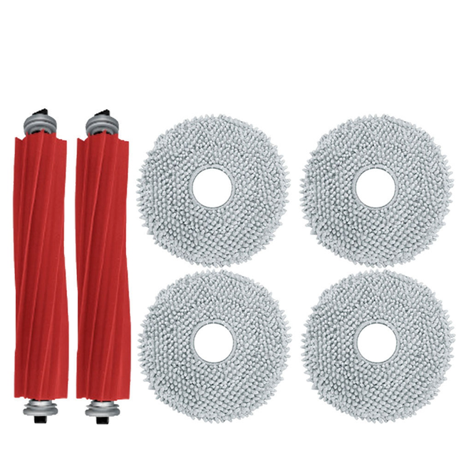 For Sweeping Robot Replacement Rubber Brush Mop Cloth Kit