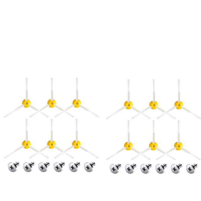12 Sets 3 Side Brush Replacement Accessories Kit for 800 and 900 Series Vacuum Cleaner Parts