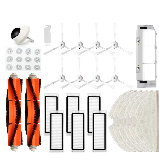 Main Side Brush Cover Water Tank Filter Mop Cloth Castor Wheel Parts
