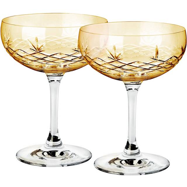 Crispy Gatsby Champagneglas 2 st, citrine - Citrine