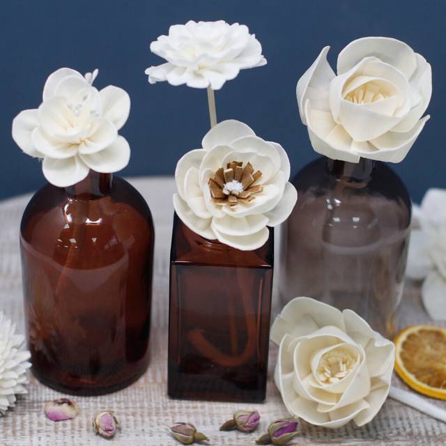 Natural Diffuser Flowers - Lrg Carnation On String - Pack Of 12