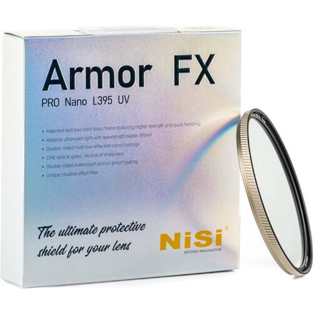NiSi 82mm Armor FX PRO Nano L395 UV Protection Filter with CINE Optical Glass and FX Filter