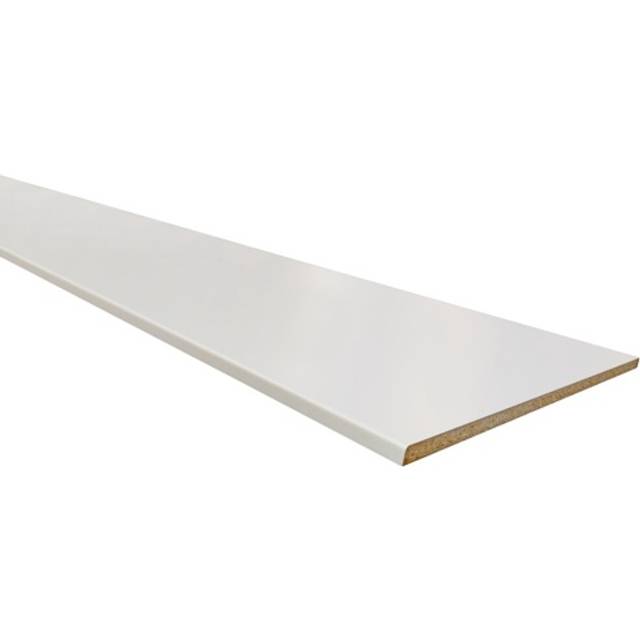 Wallmann, Bordplade, laminat, hvid, 28x635x4100 mm