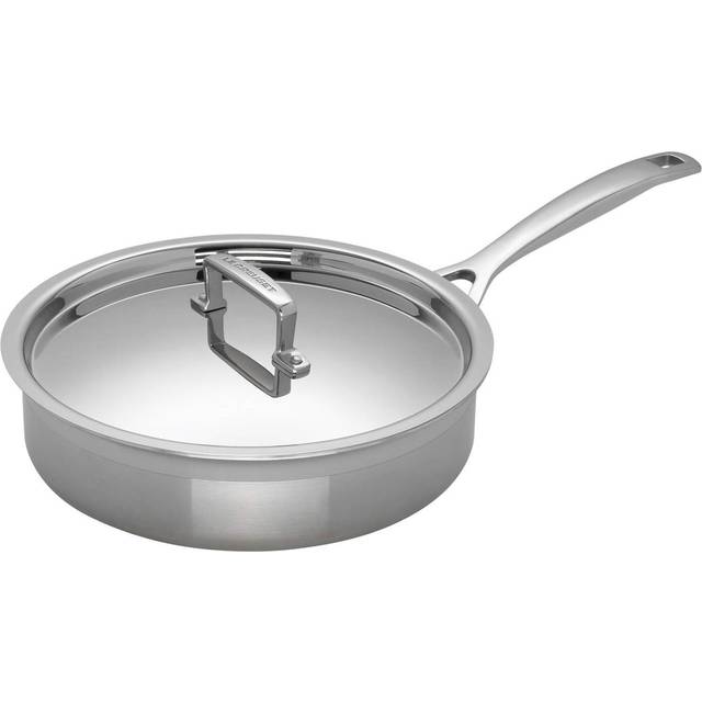LE CREUSET 3-Ply Stainless Steel Kastrull, Silver, 24 cm