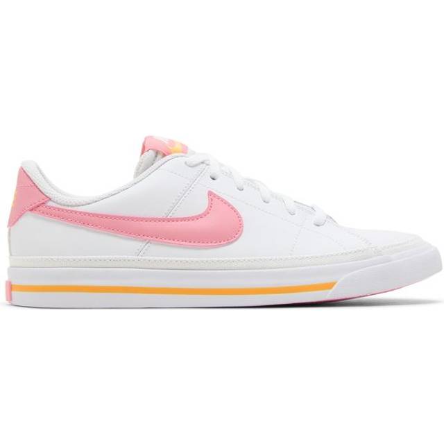 (GS) Nike Court Legacy 'White Coral Chalk' DA5380-118 - White/Laser Orange/Coral Chalk - 3.5Y