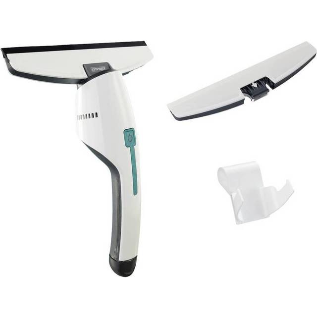 Leifheit Set Lavavetri elettrico Nemo, tergivetro professionale 45 min con 1 carica, Tira acqua da doccia, con bocchetta e supporto per appendere