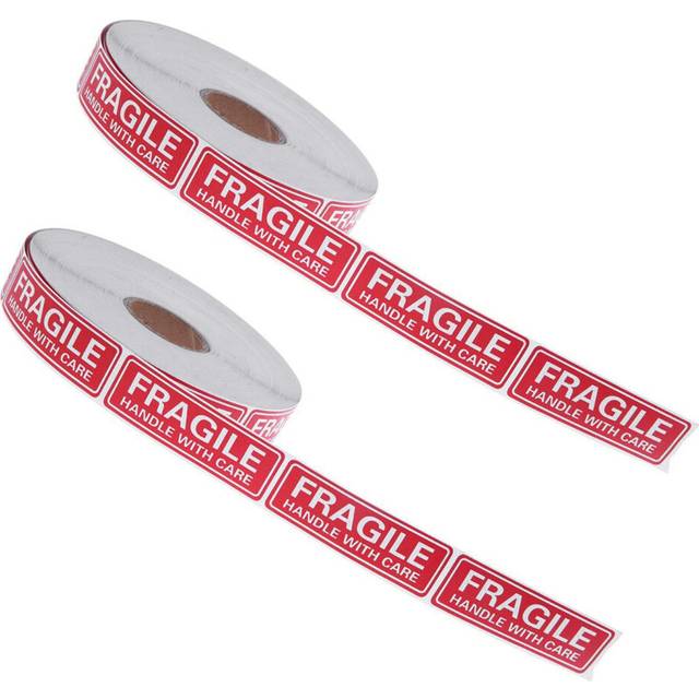 2 Roll/1000Pcs Fragile Stickers - Fragile Handle with Care Labels - for Moving, Shipping, Mailing