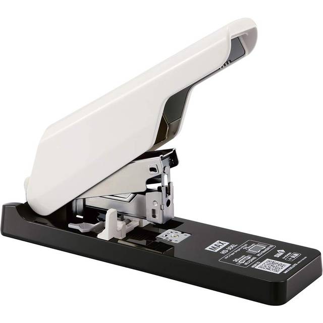 Max Stapler Tabletop Stapler White Up to 75 sheets binding HD-3DEL white