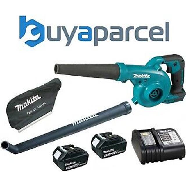 Makita DUB185 LXT 18v Li-Ion Leaf Blower Vacuum + 2 x 3.0ah Batteries + Bag