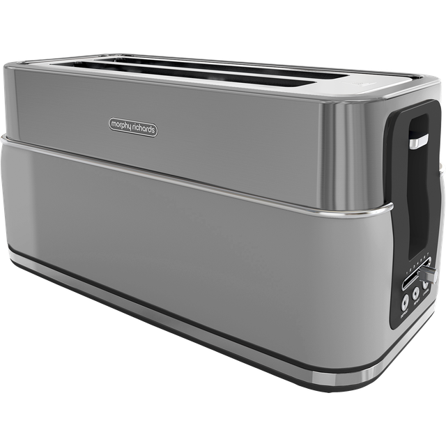 Morphy richards signature grey 4 slice toaster - long slot matt finish 245705