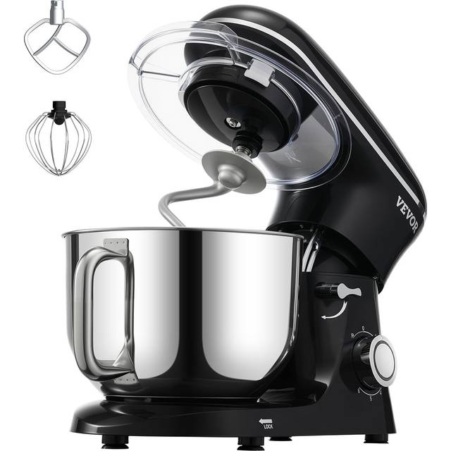 VEVOR Stand Mixer 6 Quarts elektrisk degmixer 1400W 6 + P Speeds Matvisp