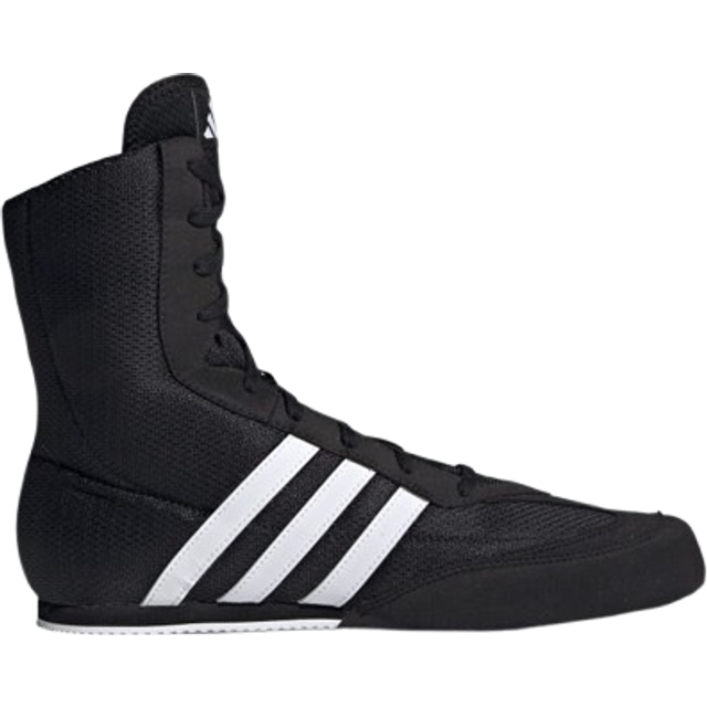 (Black, UK 5) Adidas Box Hog Boxing Boots - Black White