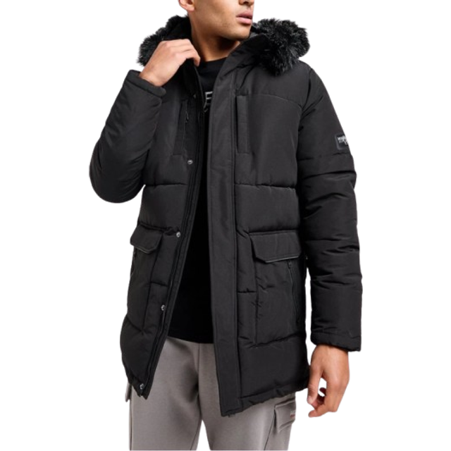 McKenzie Compass Long Parka - Black - Mens - XS
