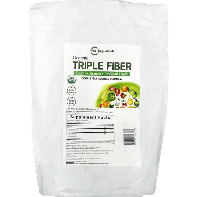 Micro Ingredients  Organic Triple Fiber  2 lb (907 g)