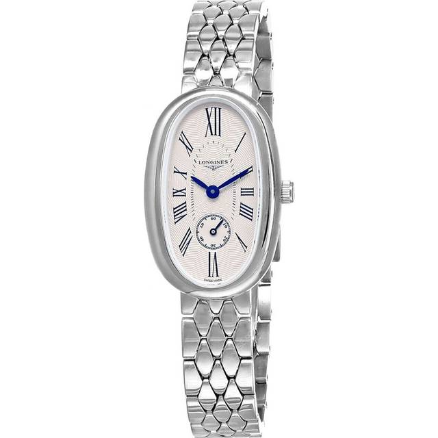 LONGINES Symphonette Quartz Oval Women's Watch L2.306.4.71.6 / L23064716 - Silver - 21.9 mm x 34 mm