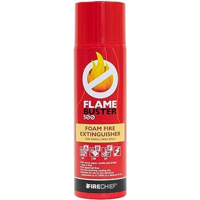 Firechief Flamebuster Aerosol Extinguisher - 500ml - Red