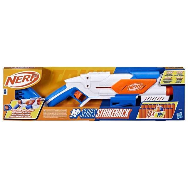 Nerf N Series Dart Blaster and Darts - Orange, Blue and White