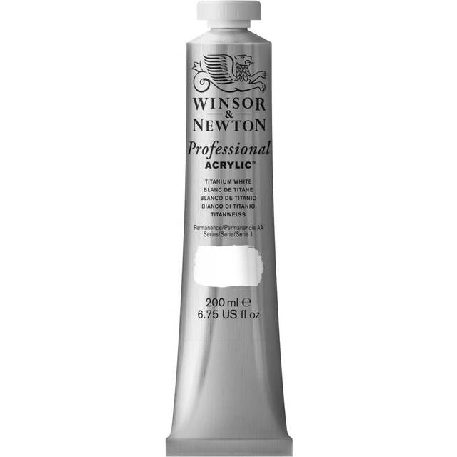 Winsor & Newton Professional Acrylic 200ml - Titanium White - Titanium White - Series 1