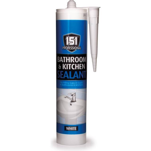 151 Pro Bathroom and Kitchen Sealant 310ml - White - 4.5 x 23 x 4.5 g