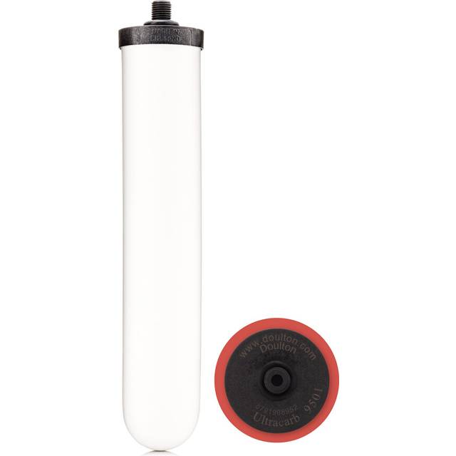 "Water Filter System with Activated Carbon - 10"" Ultracarb Ceramic Undersink & Countertop Tap Filter Filtration Cartridge | NSF Certified Drinking"