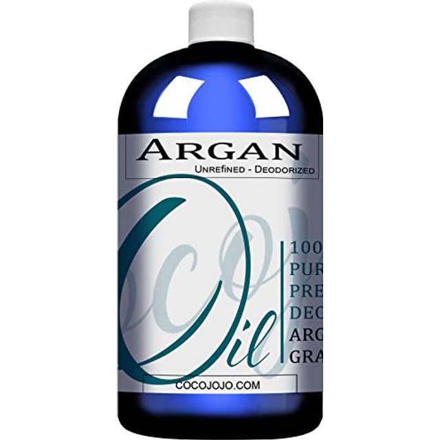 Dr Joe Lab Argan Nut Oil Deodorized 32 oz Pure Natural Moroccan Unrefined Unscented Cold Pressed Extra Virgin - for Hair Skin Body Nail and Beard - Ma