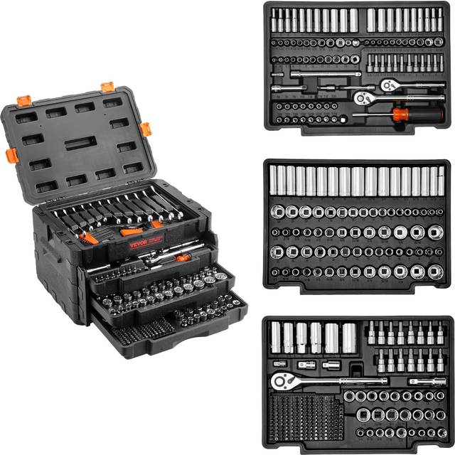 Vevor JXGJ143812SAEFGIHV0 Mechanics Tool Set & Socket Set