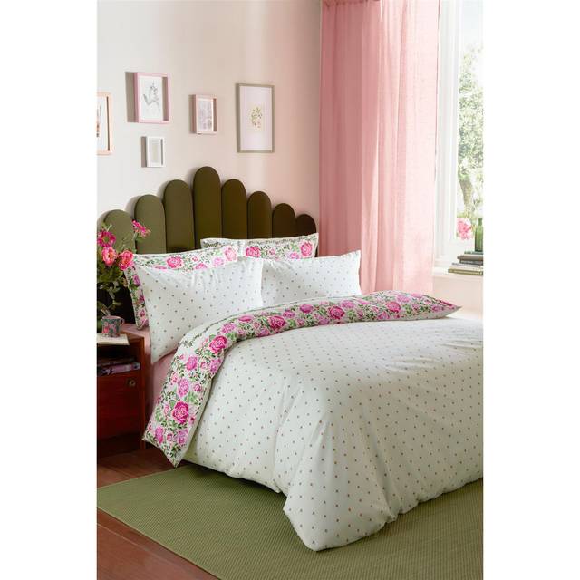 Cath Kidston Dolly Rose Duvet Cover Bedding Set Sage - Green