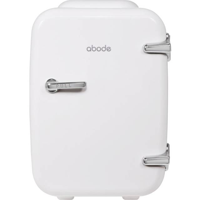 Abode white mini fridge 4l table top cooler & warmer for drinks a4clr201w