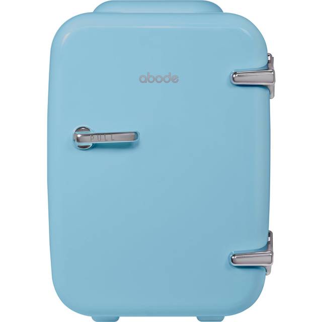 Abode blue mini fridge 4l table top cooler & warmer for drinks a4clr201bl