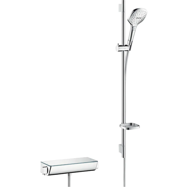 Hansgrohe Ecostat Select 900mm Chrome Thermostatic Combi Set With Hand