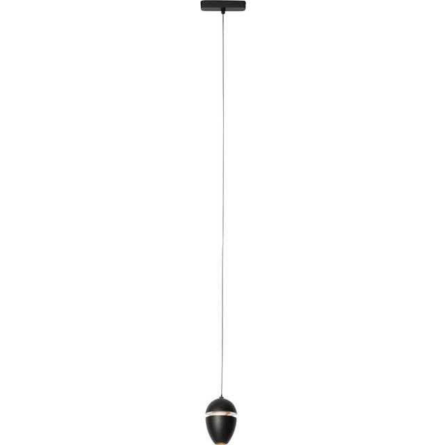 Qazqa - Modern Black Pendant Lamp for 1-Phase Track System Incl. led - Magnetic Eggy