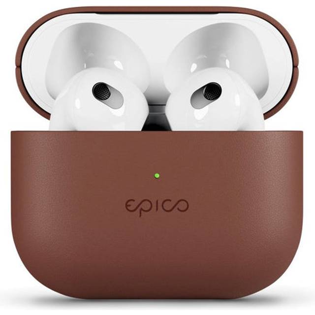 Epico AirPods (3. Gen.) Fodral i Äkta Läder - Brun