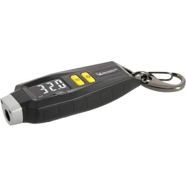 Michelin Däcktrycksprovare / -fyllare 009525 med krokar 0.05 7 elektronisk med LCD-visning med batteri, med LED