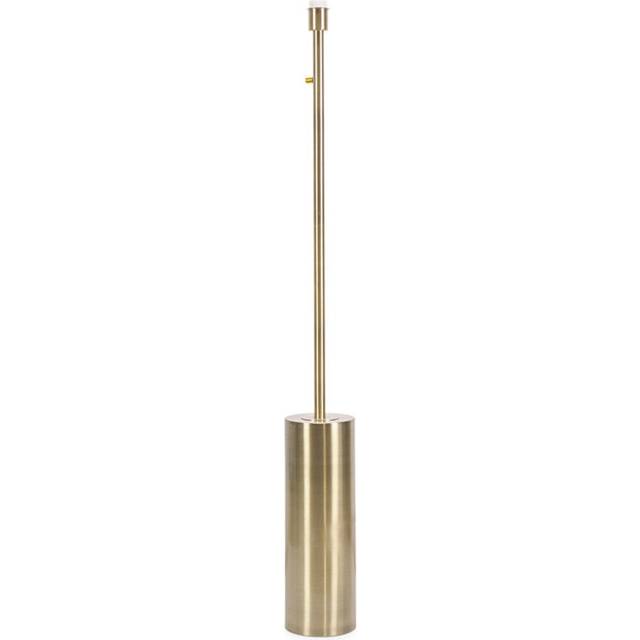 ValueLights Lexy Antique Brass Dimmable Floor Lamp Base - Gold