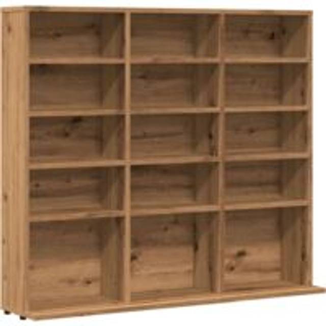 vidaXL CD Cabinet Artisan Oak 100x23x89.5 cm Engineered Wood - Brown