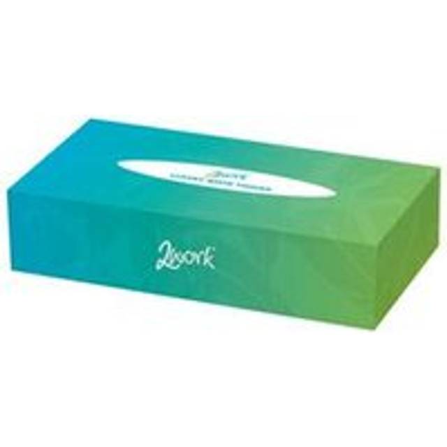 2Work Facial Tissues Box 100 Sheets 2-Ply (Pack of 36) CPD11210