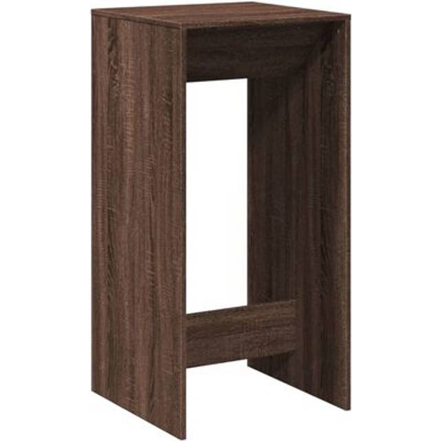 vidaXL Bar Table Brown Oak 51x50x103.5 cm Engineered Wood