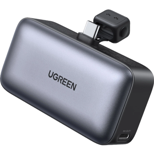 LiPo eksternt batteri (PowerBank) 5000mAh 22,5W med integreret USB-C-stik PB503 UGREEN